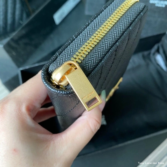 Tony Luxuries ZIPPY MONOGRAM YSL WALLET 0724